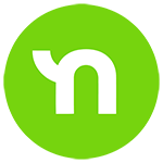 Neon green Nextdoor company logo